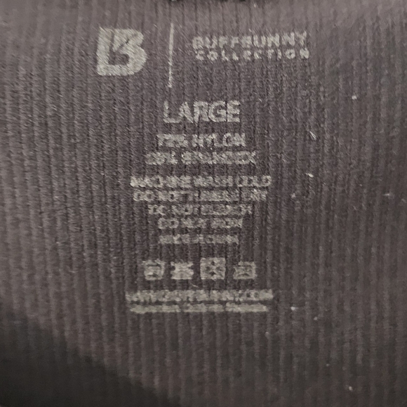 Buffbunny Journey Collection Black Crossroads Ribbed Crop Top Tank Size Large - Picture 3 of 4